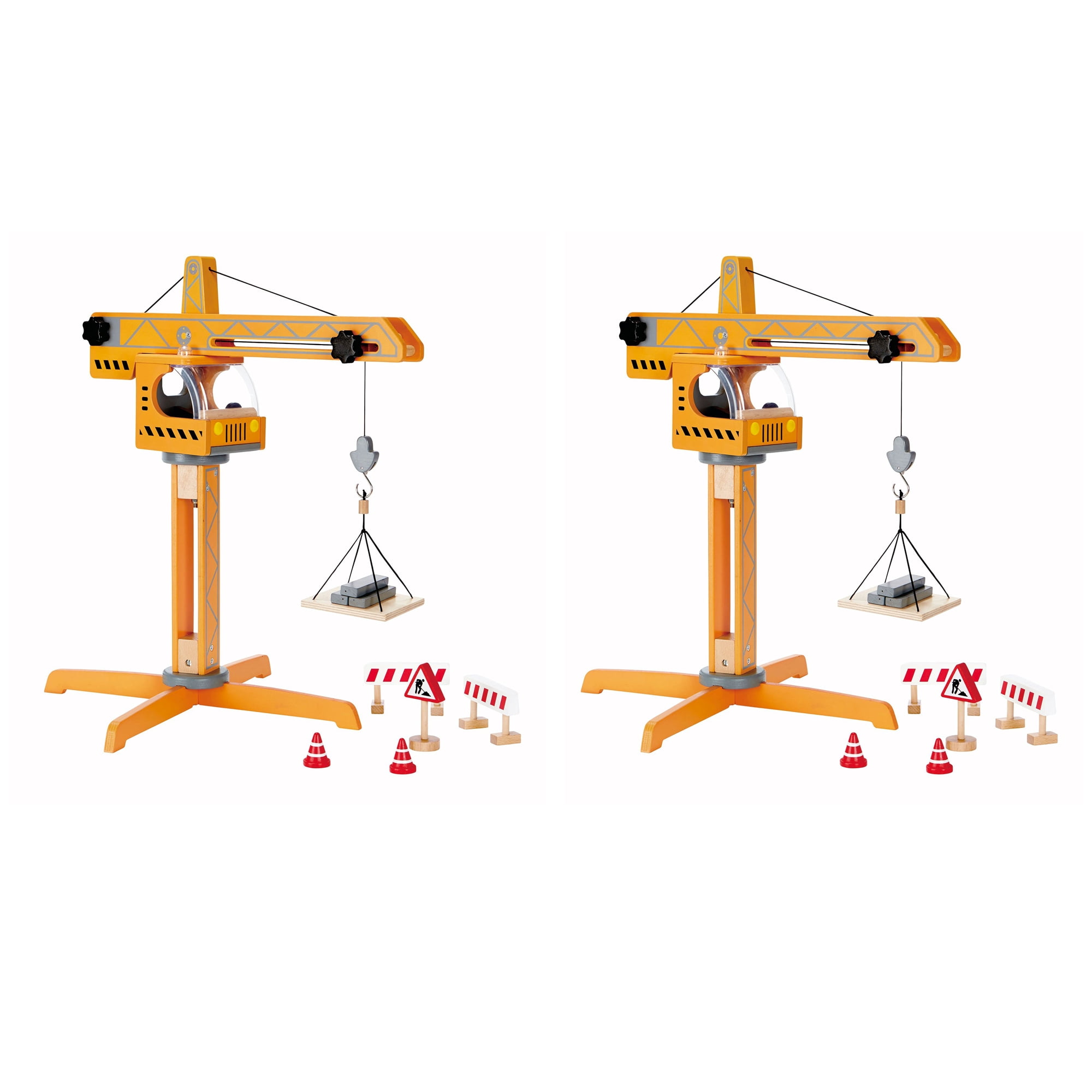 Hape Playscapes Toddler Kids Wooden Construction Site Crane Play Set (2