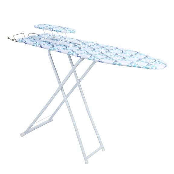 42" Extendable Foldable Ironing Board - Heat-Resistant Cover with Overhanging Design
