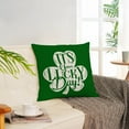 thumbnail image 6 of St Patricks Day Throw Pillow Covers 16x16 Set of 4 Saint Patricks Day Pillow Covers Green Shamrock Clover Lucky Gnome Pillow Covers Cushion Covers Pillow Cases for Home Outdoor Decorations (16 inch), 6 of 6