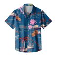 thumbnail image 4 of Hawaiian Shirt For Men, Men's Vintage Button Down Bowling Shirts Short Sleeve Summer Beach Shirt2XL, 4 of 5