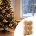 thumbnail image 2 of Yhmxh 6 Pcs Velvet Christmas Ball Ornaments, 3.15 Inch Flocked Christmas Tree Decor Balls, Soft Plush Xmas Hanging Baubles Set for Christmas Tree, Wreath, Holiday Indoor Home Party Decoration, 2 of 6