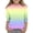 Yellow B, variant on Jamicy Girls' Sweatshirts Gradient Pullover Tops for Kids Loose Fit Basic 3/4 Sleeve Casual Cute Crewneck Top Spring Summer Tee Tunic Tops