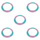 thumbnail image 1 of Wosthever Almohadilla de repuesto para trampolín, cubierta de resorte acolchada de seguridad, rosa, verde, 1,4 m Type2 NO2, 1 of 1