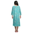 thumbnail image 3 of Moomaya Cotton Printed Button Down Nightdress For Women Nursing Night Gown, 3 of 6