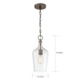 thumbnail image 6 of Nuvo Lighting - Hartley-1 Light Pendant-6.5 Inches Wide by 14.38 Inches, 6 of 6