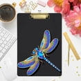 thumbnail image 7 of FMSHPON Gold Dragonfly Clipboard Hardboard Wood Nursing Clip Board and Pull for Standard A4 Letter 13x9 inches, 7 of 7