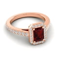 thumbnail image 3 of 2.95 Carat Natural Diamond Garnet Gemstone Unique Wedding Ring for Ladies Solid 18K Rose Gold Size 5 by Diamond-Capitals, 3 of 8