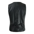 thumbnail image 4 of Fgnfyis Men's Slim Fit Leather Tank Top Stylish PU Leather Vest for Casual Wear Trendy Design for Layering and Fashion-Forward Looks Tank Top for Men Black XXL, 4 of 6