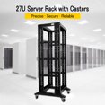 thumbnail image 4 of RAISING ELECTRONICS 27U 4 Racks Réseau Cadre Ouvert 19 Pouces Largeur 600mm de Profondeur avec 3 Paires de Rails en L, 4 of 4