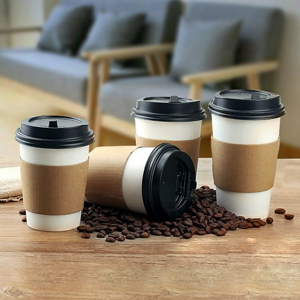 Vasos para cafe con tapa desechables shop
