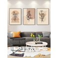 thumbnail image 1 of 3pcs Floral Pattern Unframed Painting, Abstract Wall Art Prints For Home Decor, 1 of 5