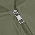 thumbnail image 6 of Agkizg Men's Fall Winter Jackets, Solid Stand Collar Jacket Raglan Sleeves Elastic Cuffs Versatile Daily Long Sleeve Casual Outerwear, 6 of 7