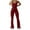 Red, variant on ABATAB Women Workout Jumpsuit Seamless Crewneck Yoga Bodycon One Piece Sleeveless Full Length Athletic Running Romper