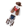 thumbnail image 4 of Conjunto de 5 disfraces de vaquero occidental para niños, ideal para juegos de rol, disfraces de vaquero (talla 80, apto para niños de 18 a 24 meses), 4 of 6