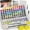 128 Colors, variant on Nicpro 100 Colors Watercolor Paint Set Include Metallic Macaron & Fluorescent, 8 Squirrel Painting Brushes, 25 Water Color Paper, Palette, Art Supplies Kit