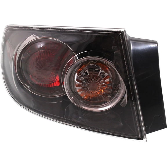 Tail Light Compatible With 2007-2009 Mazda 3 Left Driver With bulb(s)