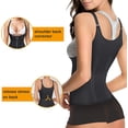 thumbnail image 4 of Eleady Waist Trainer Corset Vest Waist Cincher Tank Top Waist Trainer Corset Zipper Vest(Black X-Large), 4 of 7