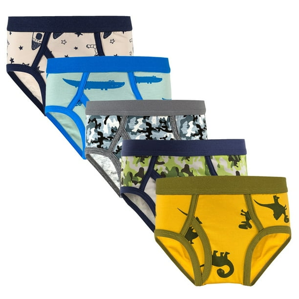 Wisremt 5pcs/set Kids Boys Cotton Underwear Cartoon Children's Cute