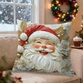 thumbnail image 6 of TanSiDing 1pcs Christmas Pillow Cover Holiday Decoration Reversible Soft Linen Throw Pillowcase for Couch Sofa Bed Festive Home Decor 45x45cm, 6 of 6