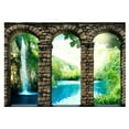 thumbnail image 3 of Tiptophomedecor Landscape Wallpaper Wall Mural - Mysterious Waterfall, 3 of 4