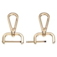 thumbnail image 1 of 1 Inch Swivel Clasp Hooks, 2 Pcs Detachable Snap Hook for Bag Strap Purse Lanyard DIY Craft Hardware, Light Gold, 1 of 7