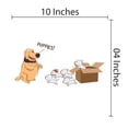 thumbnail image 3 of DOGS & PUPPIES - Dug Days UP Movie Quote Kids Bedroom Decoration Art Mother Dog & Puppies In A Box Design Vinyl Adhesive Sticker Pet Shop Wall Decal - Removable Wall Sticker 10" x 4", 3 of 3