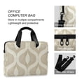 thumbnail image 4 of FORMRS 16" Laptop Bag Carrying Sleeve Case with Handle Travel Shoulder Briefcase, Light Brown Pattern, 4 of 8