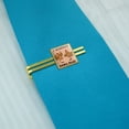 thumbnail image 2 of I Suspect Fowl Play Foul Chickens Funny Humor Square Tie Bar Clip Clasp Tack- Silver or Gold, 2 of 5