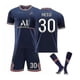 thumbnail image 1 of Messi #30 Jersey Home 2021-2022 Nueva Temporada Paris Soccer T-Shirts Jersey Set-L (175-180 cm)- BmatwkZeng Bmatwe Jersey, 1 of 2