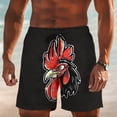 thumbnail image 2 of successthop Workout Shorts for Men Big Mens Funny Graphic Drawstring Knee Length Pant Summer Shorts Vacation Bottoms 5XL, 2 of 8