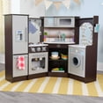 KidKraft Ultimate Corner Play Kitchen with Lights & Sounds Espresso