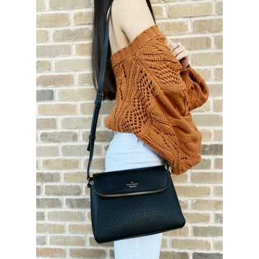 Kate Spade Carter Street Berrin Pebbled Leather Crossbody Black