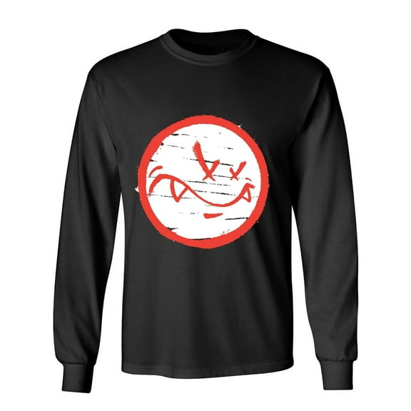 Smile Vamp Sarcastic Humor Novelty Men's Long Sleeve Shirts