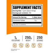 BulkSupplements Chondroitin Sulfate Powder - 1g per Serving - 250 Grams (8.8 oz) - 250 Servings