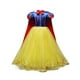 thumbnail image 3 of Disfraz Y Accesorios De Cosplay De Personajes De Cuentos De Hadas, Vestido De Princesa Con Capa De Manga Abullonada Para Niñas, Trajes De Vestir Para Niños Para Fiestas De Navidad, Halloween Y Cumplea, 3 of 4