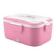 thumbnail image 2 of Calentador de alimentos Bento de 1,5 l en color rosa para comidas para llevar Fiambrera portátil para calentar en el coche de 220 V, 2 of 8