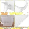 thumbnail image 6 of Clearance! Under $10 2Pcs Plastic Water Dispensers Fridge Liquid Dispenser Drink Dispenser with Tap Iced Beverage Dispensers for Milk Ice Tea Cocktail, 6 of 8