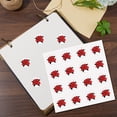 1 Set 8 Sheets Plastic Waterproof Self-Adhesive Picture Stickers Round ...