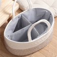 thumbnail image 5 of Baby Storage Basket Rope Diaper Bag BEIGE, 5 of 5