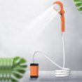 thumbnail image 3 of Douche de Camping IPX7 Étanche Douche Extérieure avec Batterie Rechargeable 6000mAh pour Camping Randonnée Plage Bain pour Animaux Orange, 3 of 6