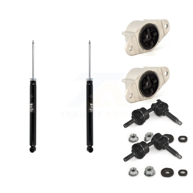 Transit Auto Rear Shock TQ Link Kit and Mount for Car Ford Focus - Left Right Side (Driver Passenger) KSS-107514