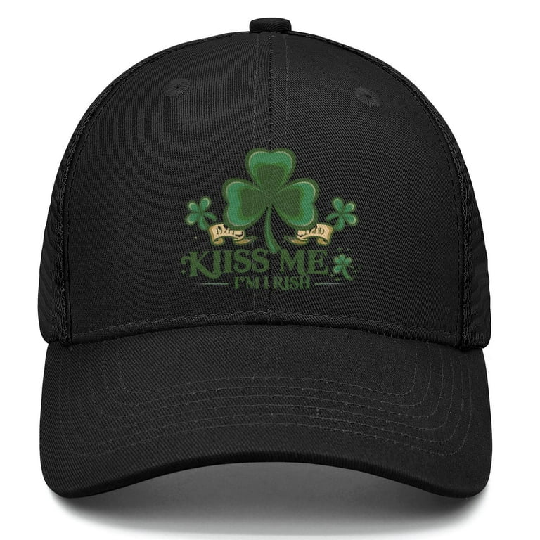 I Love Shamrock St Patrick s Patty Irish 8. Trucker Hat Cotton Adjustable Mens Mesh Hat Cool Unisex Dad Hat for Sports Riding