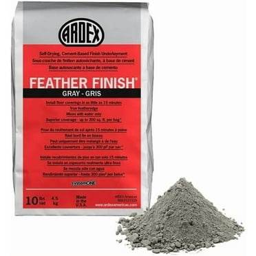Feather Finish, Self-Drying, Cement Based Finishing Underlayment Bag 10 Lbs,