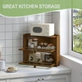 thumbnail image 6 of Bamboo Corner Bread Box for Kitchen Countertop, Large Bread Container Storage Bamboo Wooden Farmhouse Bread Box with Window Bread Holder, 6 of 14