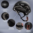 thumbnail image 4 of INNAMOTO Skateboard Helmets for Adults & Youth -Adjustable Certified Safety Helmet for Skateboard, Scooter, Cycling, Rollerblading (Black, M), 4 of 9