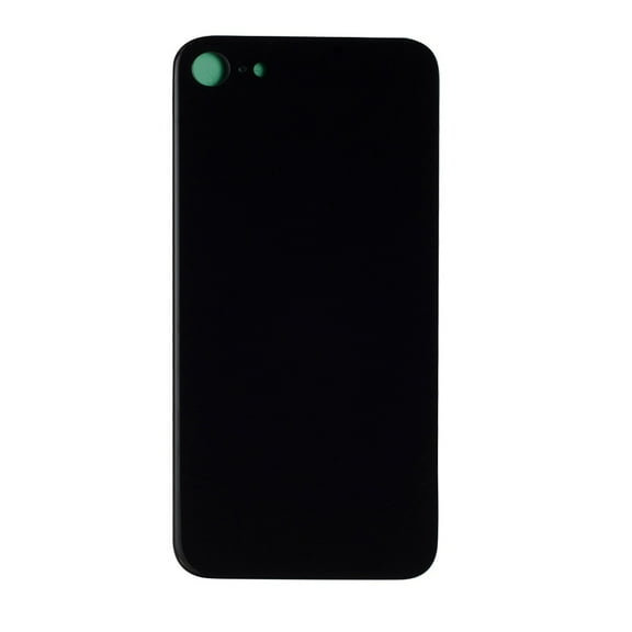Replacement Back Glass Cover With Larger Camera Hole Opening For iPhone 8 4.7" – Black / Space Grey