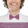 thumbnail image 5 of Men's Classic Pre-Tied Bow Tie Formal Solid Tuxedo, by Bow Tie House (Large, Smoky Rose), 5 of 5