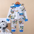 thumbnail image 2 of NOLDARES Toddler Baby Boy Clothes Print Long Sleeve Sweatshirt Tops Pants Set 2pcs Fall Winter Outfits Casual Clothing(White,3-4 Y), 2 of 7
