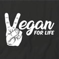 thumbnail image 2 of Vegan For Life T-Shirt | Cute Vegetarian Black Tee Gift, 2 of 5