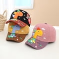 thumbnail image 5 of Baywell Kids Baseball Cap Dinosaur Boys Girls Caps Toddler Kids Hat Adjustable Sun Hat for Toddler Girls Boys Kid's Dinosaur Pink 1-6Y, 5 of 5